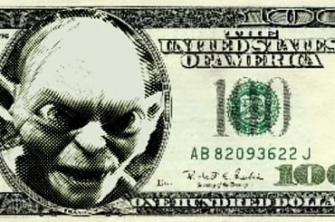 Nowy wzór dolara. #dolar #Gollum #pierścień