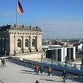 Widok z kopuły Reichstagu.