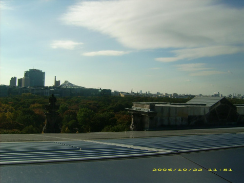 Berlin, widok z Reichstagu.