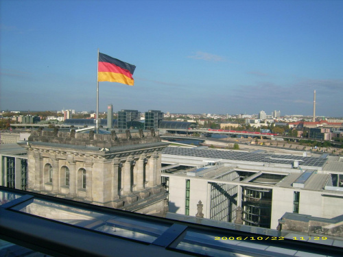 Berlin, widok z Reichstagu.