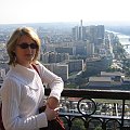 Widok z wieży Eiffla - Paryż 2005 #Paryż #Wersal #WieżaEiffla #Francja #Chartres #Tours #Chambord #Ambois #StadeDeFrance #CentrumPompidou #Tomcioo #Jolcia #WizzAir