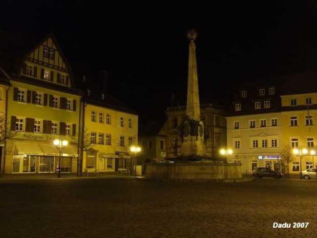 Rynek w Kulmbach nocą