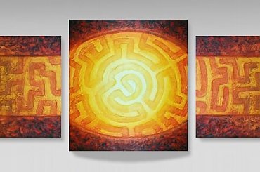 #labirynt #światło #abstrakcja #malarstwo #kolor #kompozycja