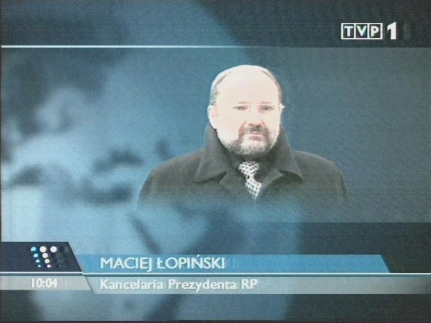 Specjalne wydanie "Wiadomości" TVP 7 stycznia 2007 roku - abp Stanisław Wielgus rezygnuje z urzędu metropolity warszawskiego, ingres zatrzymany. Prowadzi Marcin Leśkiewicz. www.TVPmaniak.pl