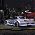 Mój Nissan SkyLine GT-R34 do Turnieju o mistrza kierownicy BayView w grze NFS Underground 2