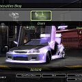 Mój Nissan SkyLine GT-R34 do Turnieju o mistrza kierownicy BayView w grze NFS Underground 2