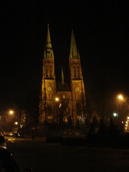 Bazylika Św.Antoniego - nocą #Rybnik #RybnickieKościoły #Kościoły