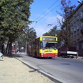 2184. W tle remont ulicy Lipowej.