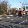 pojazd wieżowy wraca z akcji.