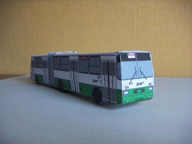 #KomunikacjaMiejska #rysunek #model #autobus #paperbus #ikarus