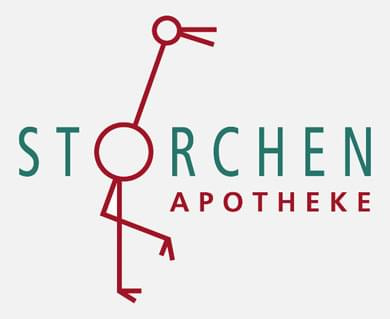 Logo apteki w Gütersloh #SymbolikaBociana #WizerunekBociana