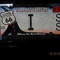 Route 66 licence plate