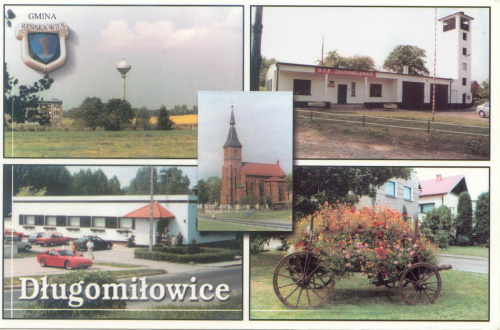 Wizerunek Długomiłowic #Długomiłowice #widokówka