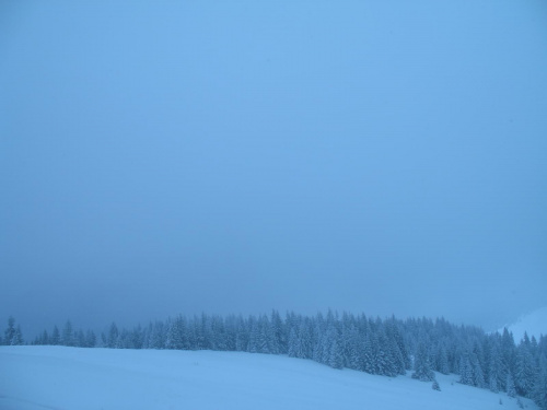 Wyjazd w Gorce 2007; panorama spod schroniska na Turbaczu