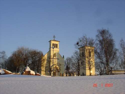 Widok z jadącego samochodu.