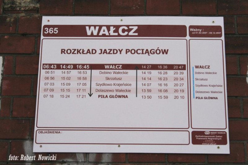 Wznowienie połączeń na trasie kolejowej Piła - Wałcz