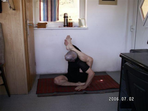 noga za głowę #foto #własne #joga #asana