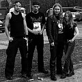 Przed koncertem Sodom. Od lewej: Damian Cenarski, Diabeł, Oktawianek i ja:)