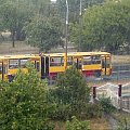 autobusy zaplakane deszczem...